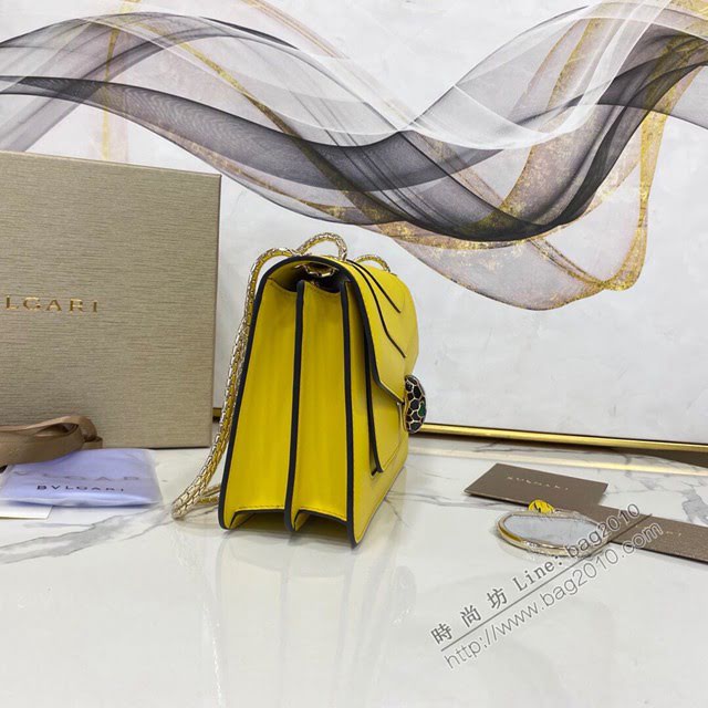 Bvlgari女包 寶格麗雙層最新季節限定款 經典蛇首搭扣 Serpenti Forever系列鏈條斜挎包 B290323  fyd1549